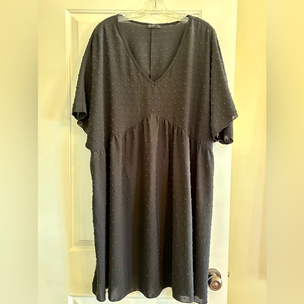 Shein Curve Black Flowing Mini Dress